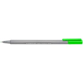 Staedtler Triplus Fineliner 334 Rotulador de Punta Fina - Trazo de 0.3mm - Tinta Base de Agua - Color Verde Neon