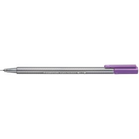 Staedtler Triplus Fineliner 334 Rotulador de Punta Fina - Trazo de 0.3mm - Tinta Base de Agua - Color Lila