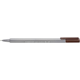 Staedtler Triplus Fineliner 334 Rotulador de Punta Fina - Trazo de 0.3mm - Tinta Base de Agua - Color Sepia Calido