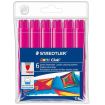 Staedtler Noris Watercolour 340 Pack de 6 Rotuladores de Gran Tamaño - Trazo 3mm Aprox - Lavable Facilmente - Tinta Base de Agua - Color Magenta