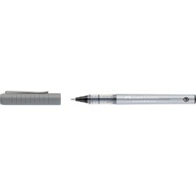 Faber-Castell Roller Free Ink Boligrafo de Tinta Liquida - Punta Conica 0,7mm - Ancho de Linea Fino - Clip de Metal - Color Negro