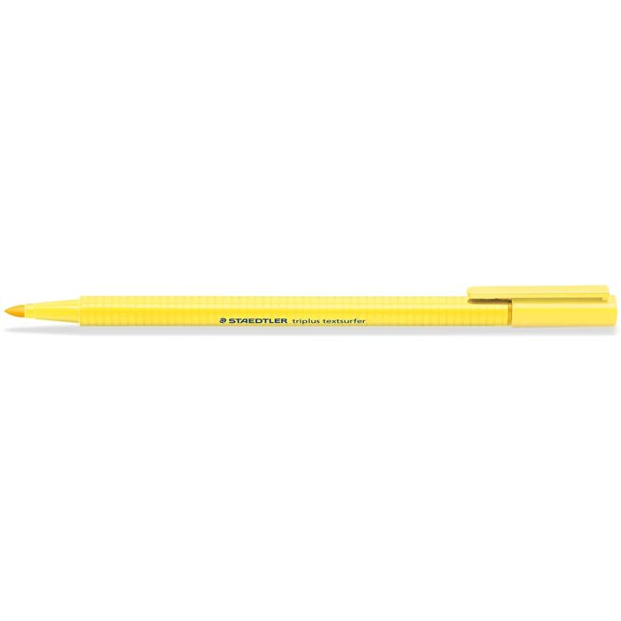 Staedtler Triplus Textsurfer 362 Rotulador Fluorescente - Punta Biselada 1 - 5mm Aprox - Tinta Base de Agua - Color Amarillo Claro