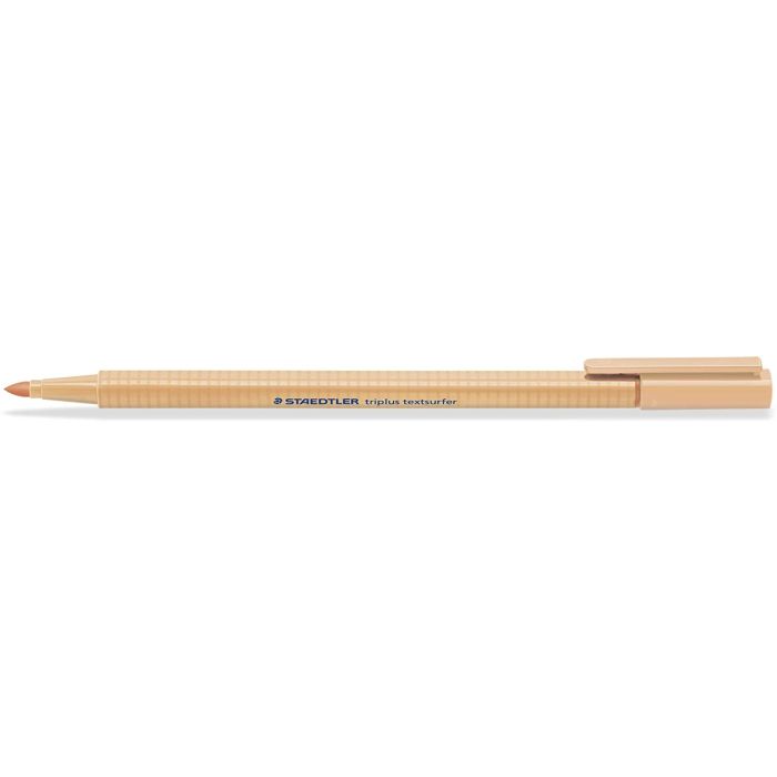 Staedtler Triplus Textsurfer 362 Rotulador Fluorescente - Punta Biselada 1 - 5mm Aprox - Tinta Base de Agua - Color Arena
