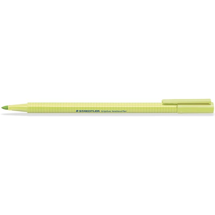Staedtler Triplus Textsurfer 362 Rotulador Fluorescente - Punta Biselada 1 - 5mm Aprox - Tinta Base de Agua - Color Verde Lima