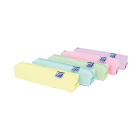 Oxford Kangoo Live & Go Estuche Cuadrado Pequeño - Material Esponjoso - Goma Elastica para unirlo al Cuaderno - Colores Surtidos Pastel