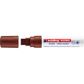 Edding 4090 Rotulador de Tiza Liquida - Punta Biselada - Trazo entre 4 y 15mm - Olor Neutro - Color Marron