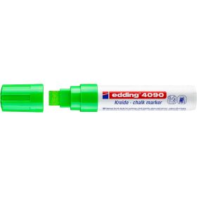 Edding 4090 Rotulador de Tiza Liquida - Punta Biselada - Trazo entre 4 y 15mm - Olor Neutro - Color Verde Claro