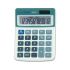Milan Calculadora de Sobremesa 12 Digitos - 3 Teclas de Memoria - Apagado Automatico - Color Blanco/Azul