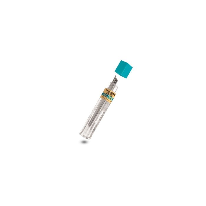 Pentel Hi-Polymer Tubo de 12 Minas de Grafito - Dureza HB - Trazo 0.7mm -  Alta Resistencia