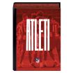 Dohe Atletico de Madrid Atleti Carpeta de 4 Anillas Formato Folio - Cubierta de Carton Forrado - Anillas Niqueladas de 40mm