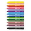 Milan Pack de 18 Rotuladores - Punta Conica 5mm - Tinta al Agua - Lavable - Colores Surtidos