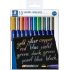 Staedtler Metallic Calligraphy Pack de 10 Rotuladores para Caligrafia - Trazo 2.8mm - Colores Surtidos