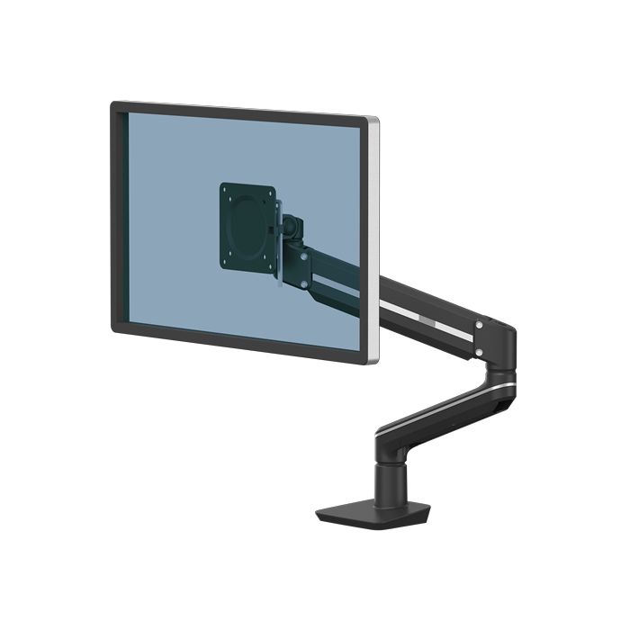 Fellowes Tallo Brazo para Monitor Individual - Hasta 9kg - Ajustable con Muelle de Gas - Color Negro