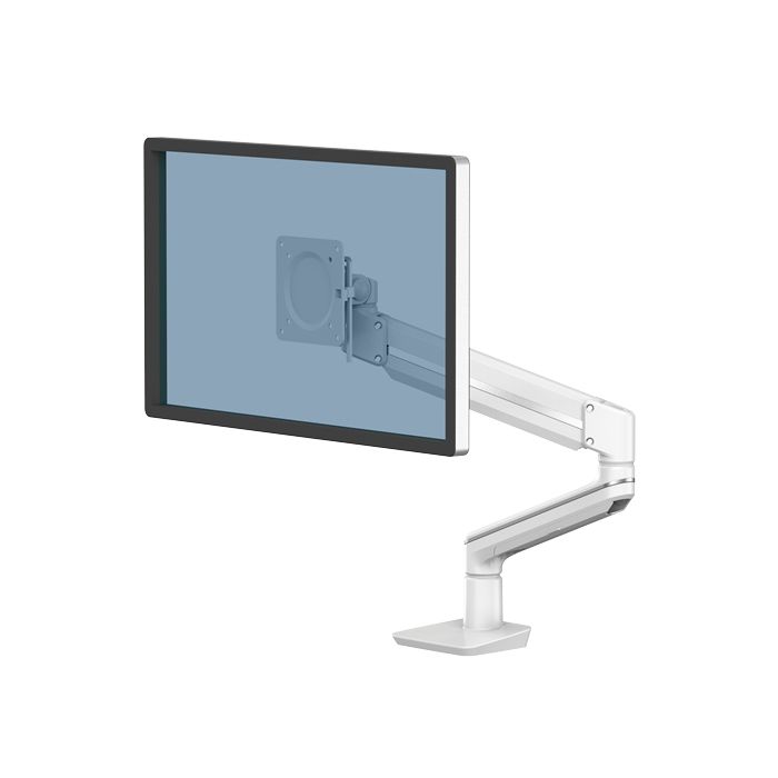 Fellowes Tallo Brazo para Monitor Individual - Hasta 9kg - Ajustable con Muelle de Gas - Color Blanco