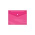 Dohe Sobre con Cierre de Broche - Tamaño A5 - Polipropileno Cristal Transparente 150 Micras - Color Rosa