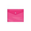 Dohe Sobre con Cierre de Broche - Tamaño A5 - Polipropileno Cristal Transparente 150 Micras - Color Rosa