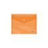 Dohe Sobre con Cierre de Broche - Tamaño A5 - Polipropileno Cristal Transparente 150 Micras - Color Naranja