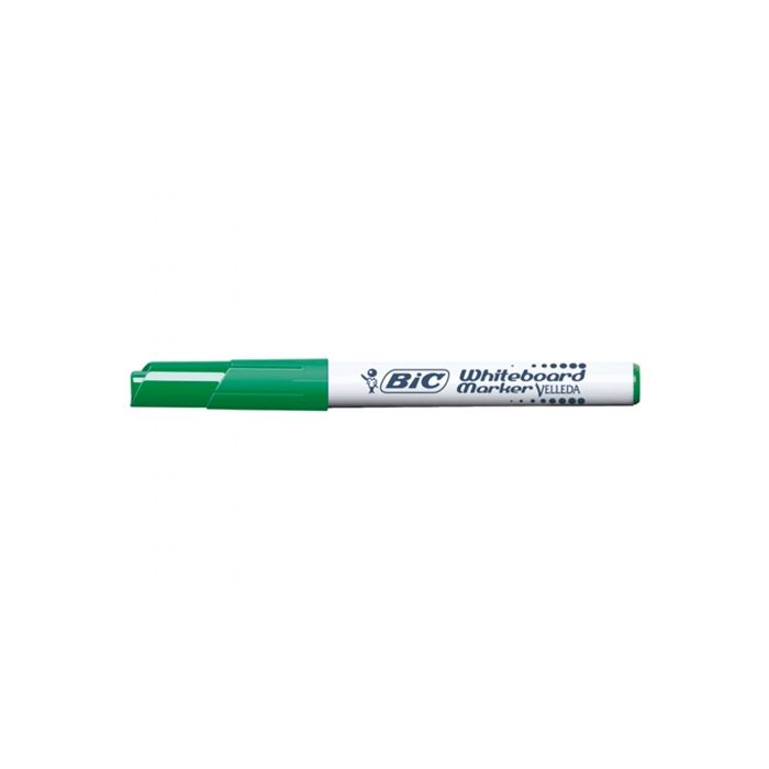 Bic Velleda 1741 Marcador para Pizarra - Punta de 4.5 mm - Trazo 1.4mm - Tinta con Base de Acetona - Borrado Optimo - Larga Duracion - Color Verde