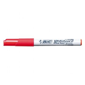 Bic Velleda 1741 Marcador para Pizarra - Punta de 4.5 mm - Trazo 1.4mm - Tinta con Base de Acetona - Borrado Optimo - Larga Duracion - Color Rojo