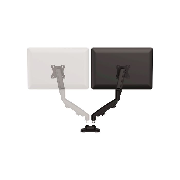 Fellowes Eppa Kit de Conversion para Monitor Doble - Hasta 39" y 8kg - Ajustable con Muelle de Gas - Color Negro
