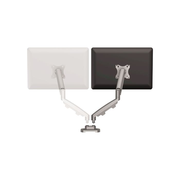 Fellowes Eppa Kit de Conversion para Monitor Doble - Hasta 39" y 8kg - Ajustable con Muelle de Gas - Color Plata