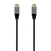 Aisens Cable USB 3.2 Gen2x2 Aluminio 20Gbps 8K@30Hz 5A 100W E-Mark, Tipo USB-C/M-USB-C/M - 0.6m - Color Gris