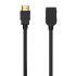 Aisens Cable HDMI V2.0 Prolongador Premium Alta Velocidad / HEC 4K@60HZ 18GBPS - A/M-A/H - 1.0M - Color Negro