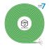 Aisens Cable de Red RJ45 LSZH CPR Cca CAT.7 600 MHZ S/FTP AWG23 - 305M - Color Verde