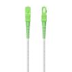 Aisens Cable Fibra Optica Latiguillo G657A2 3.0 9/125 SMF Simplex CPR Dca LSZH - SC/APC-SC/APC - 80m - Color Blanco