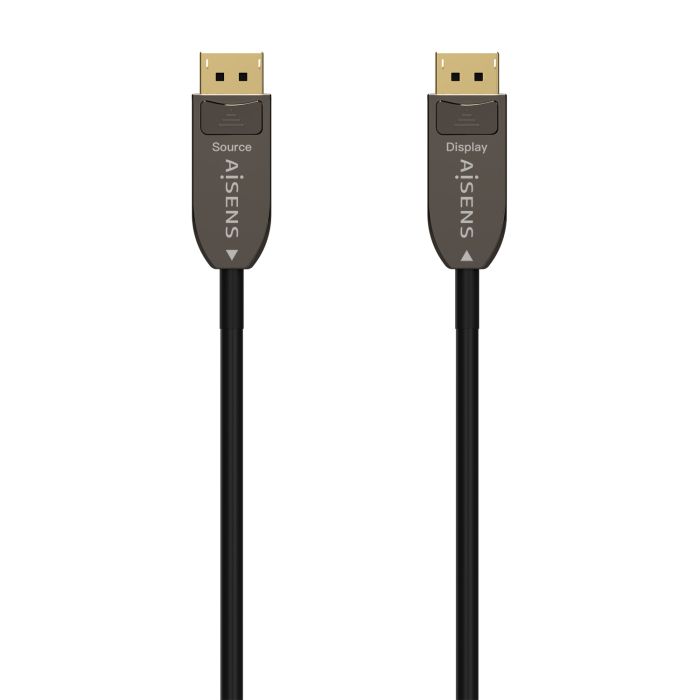 Aisens Cable DisplayPort AOC V1.4 8K@60HZ 4K@120Hz 4:4:4 32.4GBPS - DP/M-DP/M - 10M - Color Negro