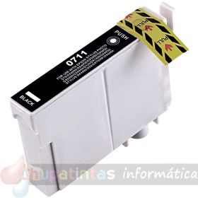 Epson T0711/T0891 Negro Cartucho de Tinta Genérico - Reemplaza C13T07114012/C13T08914011-1