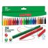 Alpino Pack de 24 Rotuladores Escolares - Punta Fina de 3mm - Superlavables y Brillantes - Desarrolla la Creatividad - Colores Surtidos