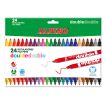 Alpino Pack de 24 Rotuladores de Doble Punta - Caja 20+4 - Pinta Grueso o Fino con un Mismo Rotulador - Superbrillantes y Superlavables - Colores Surtidos