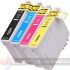 Epson T1295 Pack de 4 Cartuchos de Tinta Genéricos: T1291+T1292+T1293+T1294-1