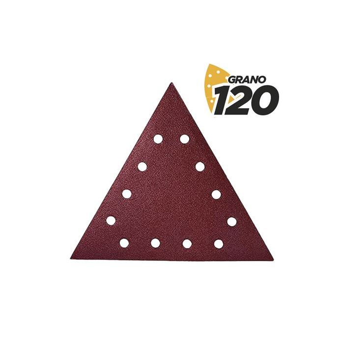 Blim Pack de 5 Lijas con Velcro para Lijadora BL0223 - Grano 120 - Formato Triangular