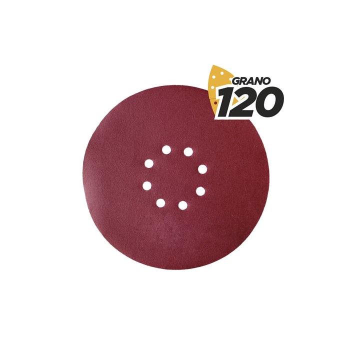 Blim Pack de 5 Lijas con Velcro para Lijadora BL0223 - Grano 120 - Formato Circular