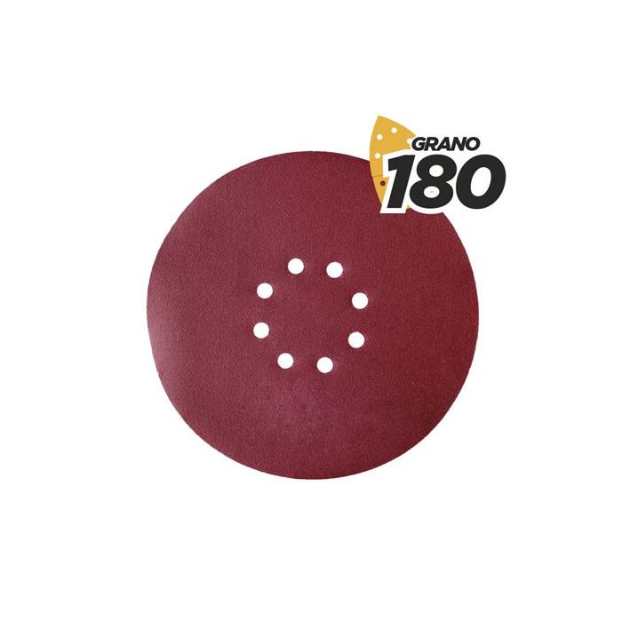 Blim Pack de 5 Lijas con Velcro para Lijadora BL0223 - Grano 180 - Formato Circular