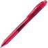 Pentel Energel X Boligrafo de Bola Retractil - Punta 0.7mm - Trazo 0.35mm - Tinta Gel - Recargable - Grip de Agarre - 50% de Materiales Reciclados - Color Rojo