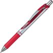 Pentel Energel Boligrafo de Bola Retractil - Punta 0.7mm - Trazo 0.35mm - Tinta Gel - Recargable - Grip de Agarre - Clip de Metal - 50% de Materiales Reciclados - Color Rojo