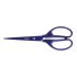 Milan Tijeras Oficina Acid con Cuchilla de Acero Inoxidable - Mango de Plastico Simetrico - Longitud 17cm - Color Azul