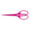 Milan Tijeras Oficina Acid con Cuchilla de Acero Inoxidable - Mango de Plastico Simetrico - Longitud 17cm - Color Rosa
