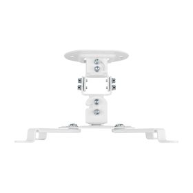 Aisens Soporte Universal Giratorio - Inclinable de Techo para Proyector - Hasta 13.5Kg - Color Blanco