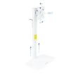 Tooq Soporte Mesa Pantallas Giratorio Inclinacion 17-27" - Color Blanco