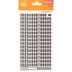Apli Numeros Transferibles - 8mm - Faciles de Aplicar - Resistentes al Agua - Negros