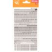Apli Letras y Numeros Transferibles - 4mm de Tamaño - 792 Caracteres - Faciles de Aplicar y Remover - Negros