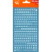 Apli Letras Transferibles Blancas 6mm - 258 Caracteres - Facil Aplicacion - Gran Adherencia - Versatil Blanco
