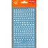 Apli Letras y Numeros Transferibles - 6mm - Facil Aplicacion - 214 Caracteres - Blanco