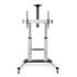 Tooq Soporte Suelo Ruedas Aluminio 60-100 - Color Plata