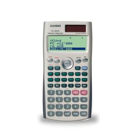 Casio FC200V Calculadora Financiera - Pantalla de 4 Lineas - Visualizacion de Varios Parametros al mismo Tiempo - Teclas de Acceso Directo Personalizables - Alimentacion con Pilas y Solar
