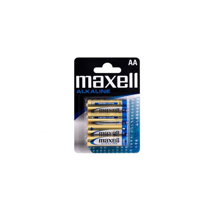 Maxell Pack de 4 Pilas Alcalinas LR06 AA 1.5V